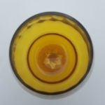 Vintage Amber Glass Decorative Vase [Stephens ] Portugal 21.5cm Wine Glass | Image 3