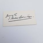 Antique 1903 Signed Card JOHNSTON FORBES ROBERTSON Theatre Actor | Image 1