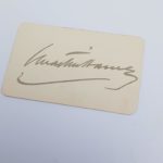 Antique 1903 Signed Card JOHN MARTIN-HARVEY Theatre Actor | Image 1