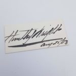 Antique 1903 Signed Card HUNTLEY WRIGHT Edwardian Theatre Actor | Image 1