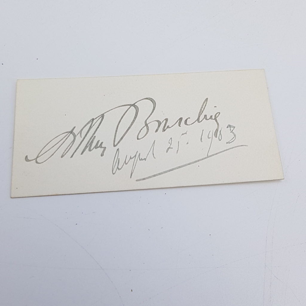 Antique 1903 Signed Autograph Card ARTHUR BOURCHIER Theatre Actor | Image 1