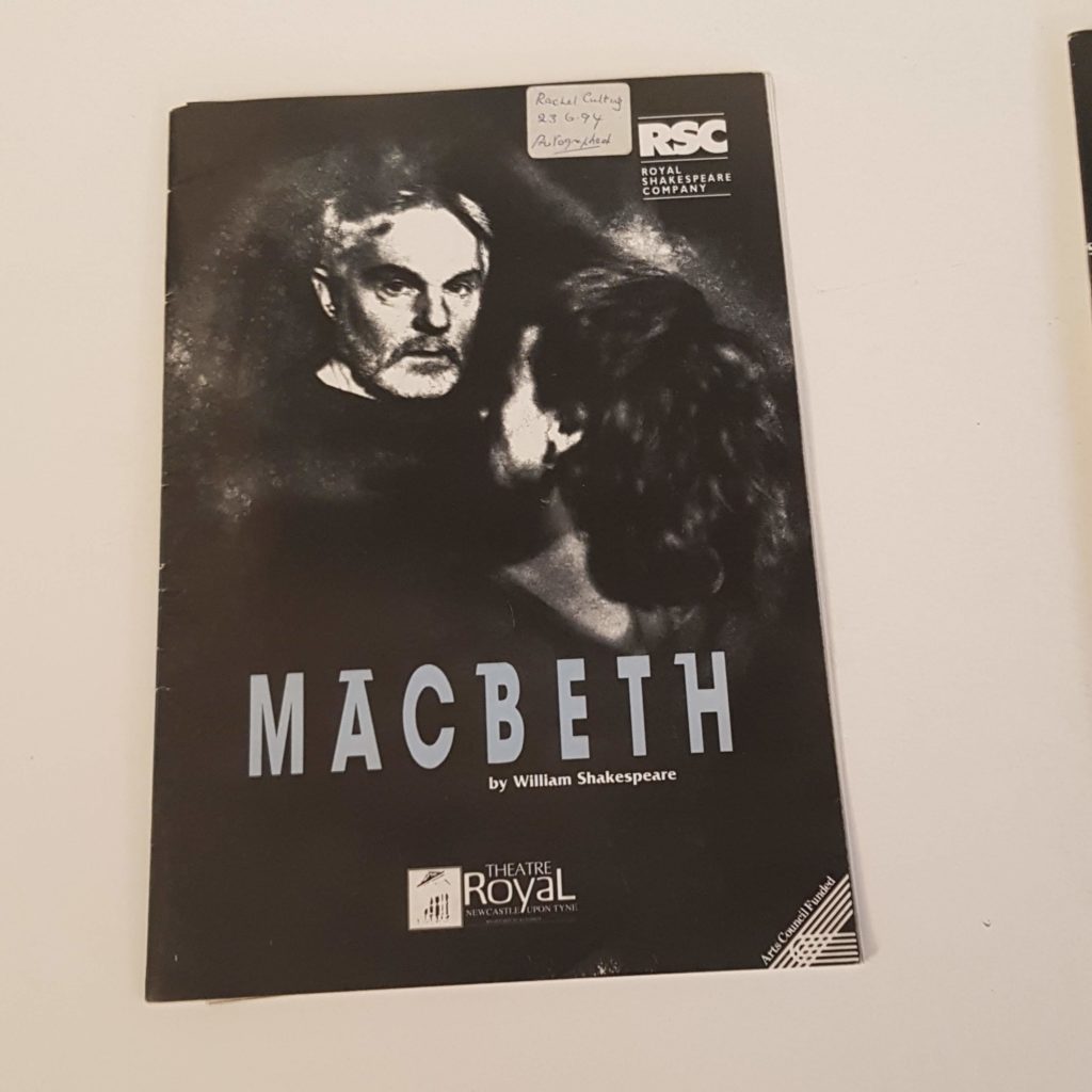 2x Newcastle Theatre Royal Programmes RSC Tour Macbeth & Richard III Signed | Image 2