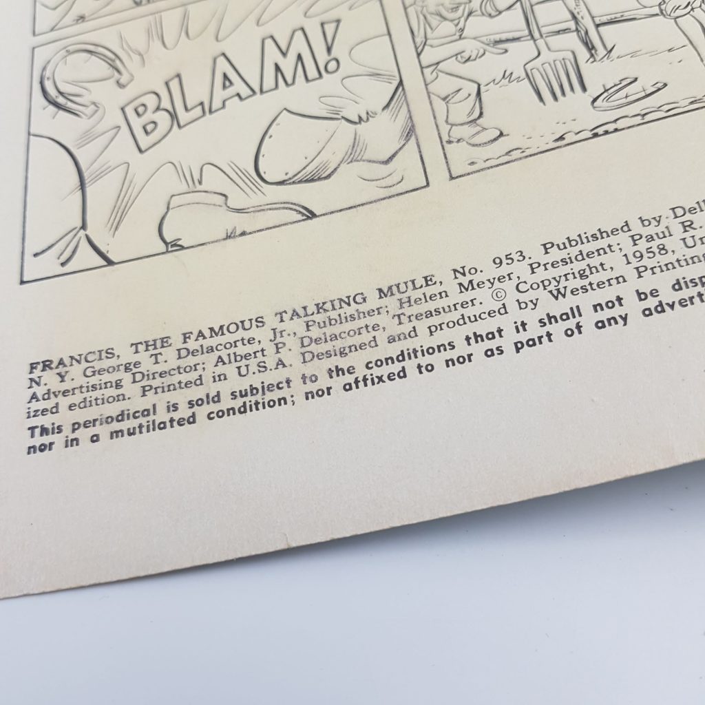 The Famous Talking Mule Francis Comic #953 1958 DELL Comics | Image 6
