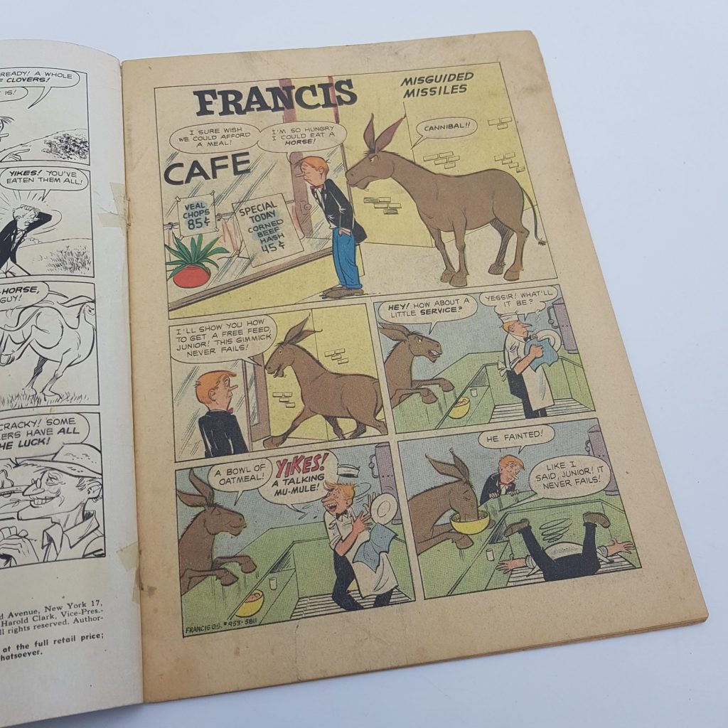 The Famous Talking Mule Francis Comic #953 1958 DELL Comics | Image 8