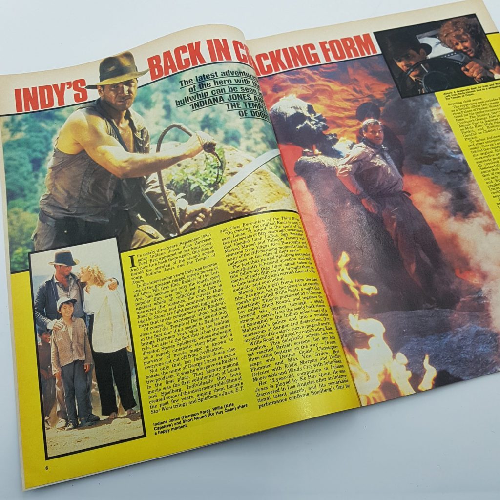 FILM REVIEW UK Movie Magazine July 1984 INDIANA JONES & SPLASH (VG-NM) | Image 5