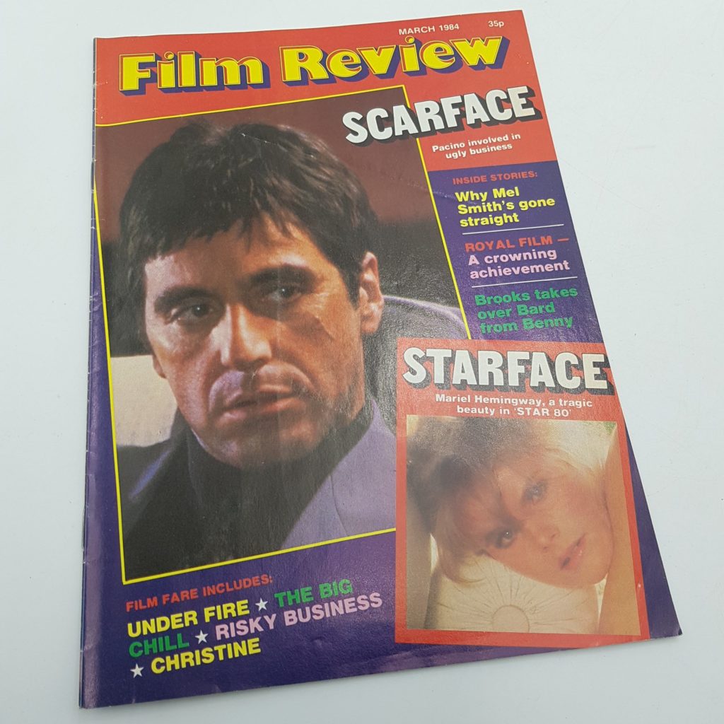 FILM REVIEW UK Movie Magazine March 1984 AL PACINO Scarface (VG-NM) | Image 1