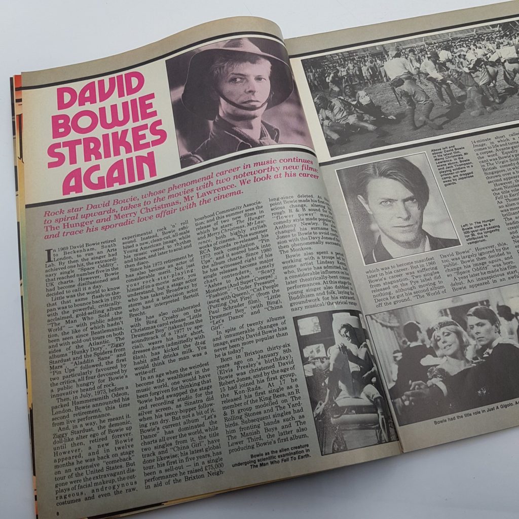 FILM REVIEW UK Movie Magazine Sept. 1983 DAVID BOWIE - TWILIGHT ZONE NM | Image 5