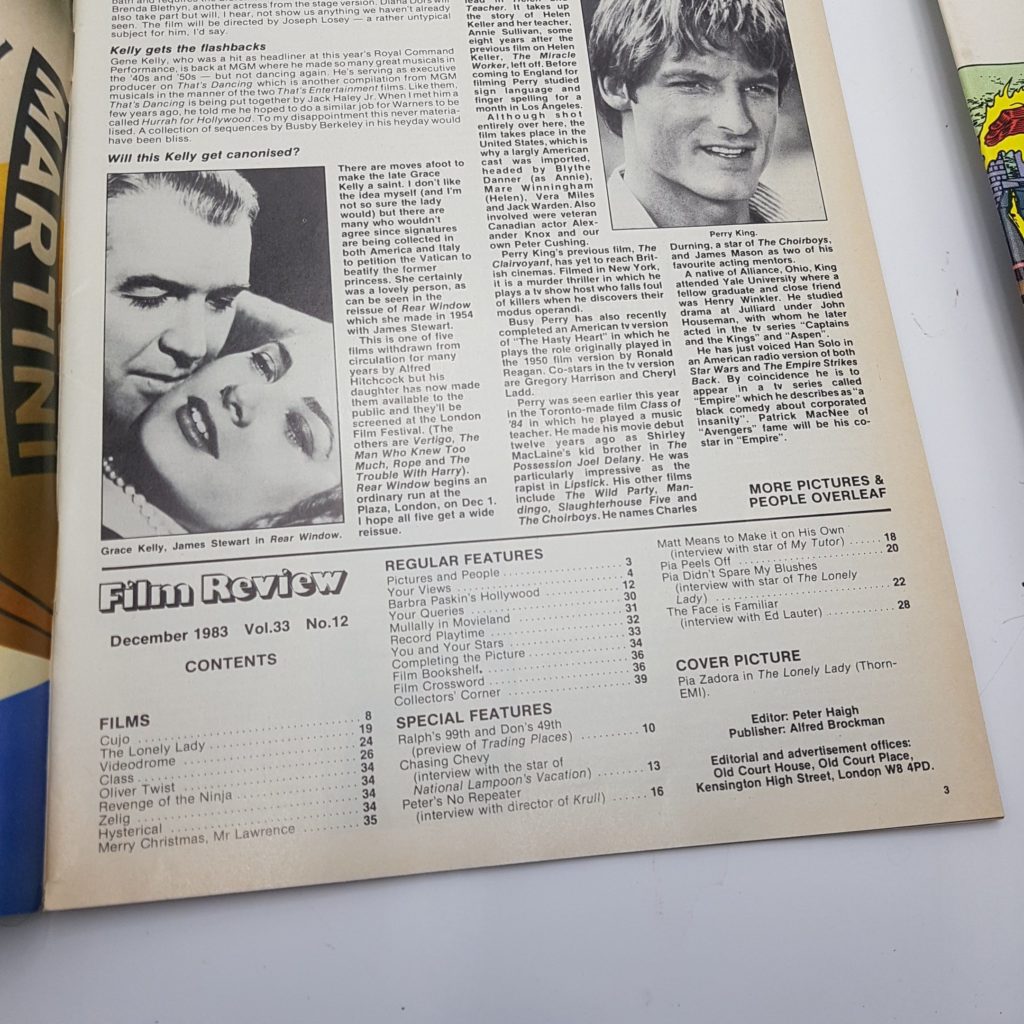 FILM REVIEW UK Movie Magazine Dec. 1983 The Lonely Lady & Krull [VG+] | Image 5