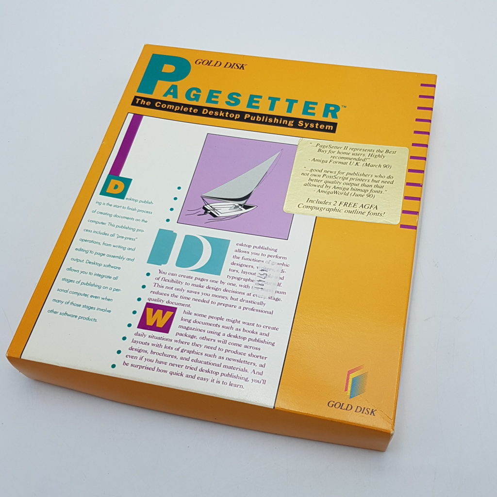 PAGESETTER Desktop Publishing System (1989) Commodore Amiga GOLD DISK | Image 1