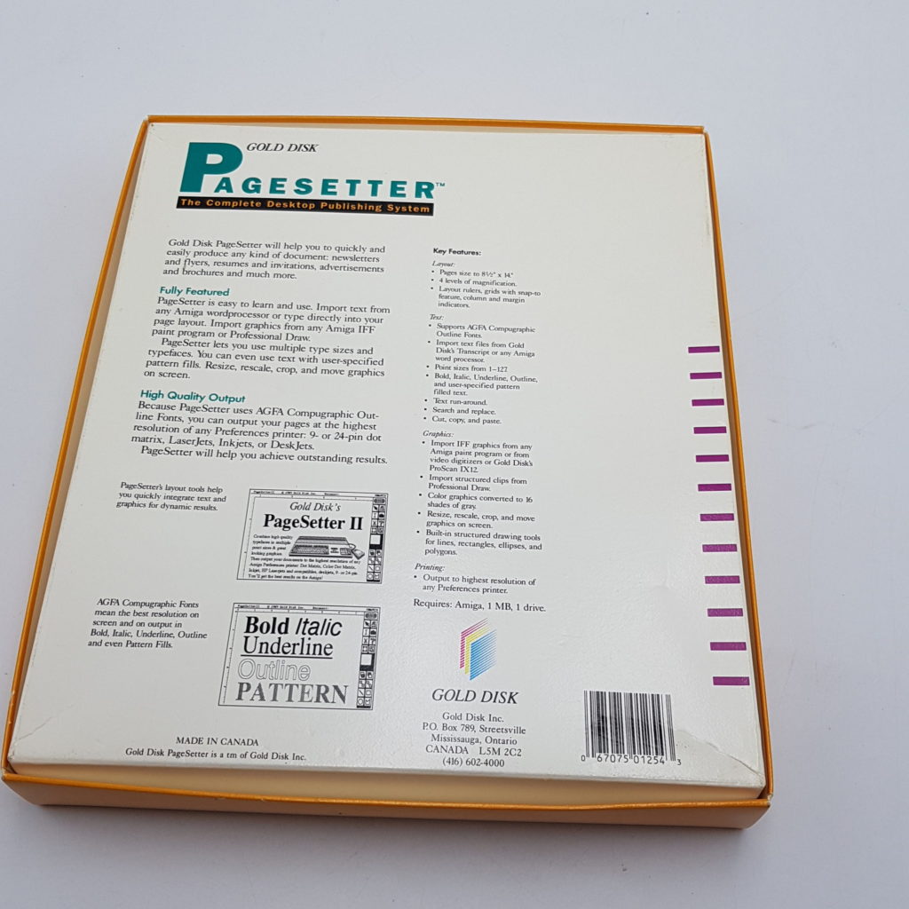 PAGESETTER Desktop Publishing System (1989) Commodore Amiga GOLD DISK | Image 8