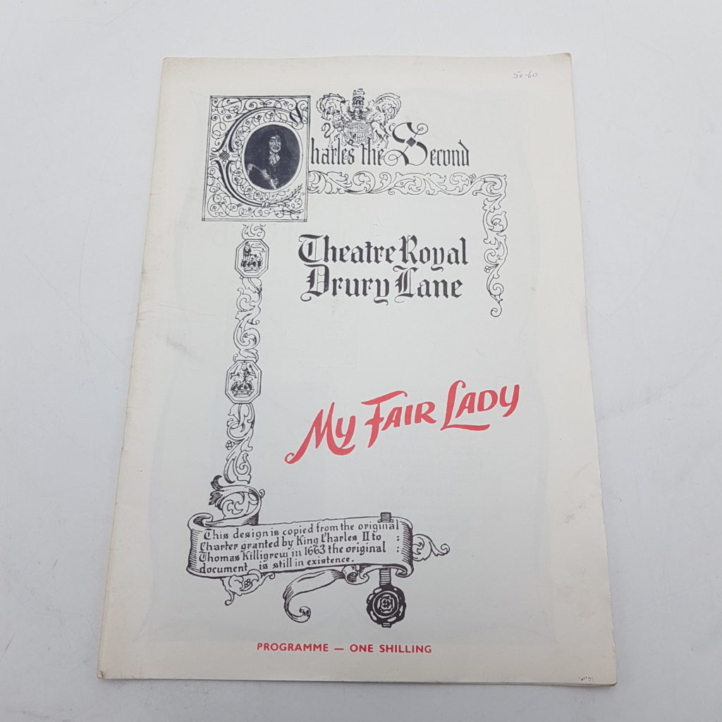Theatre Royal Drury Lane MY FAIR LADY Theatre Programme (1958) James Hayter | Image 1