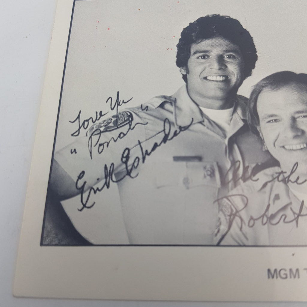 Vintage 1980 MGM Television CHIPS 6x4 Publicity Photo (Pre Printed Signatures) C.H.I.P.S | Image 6