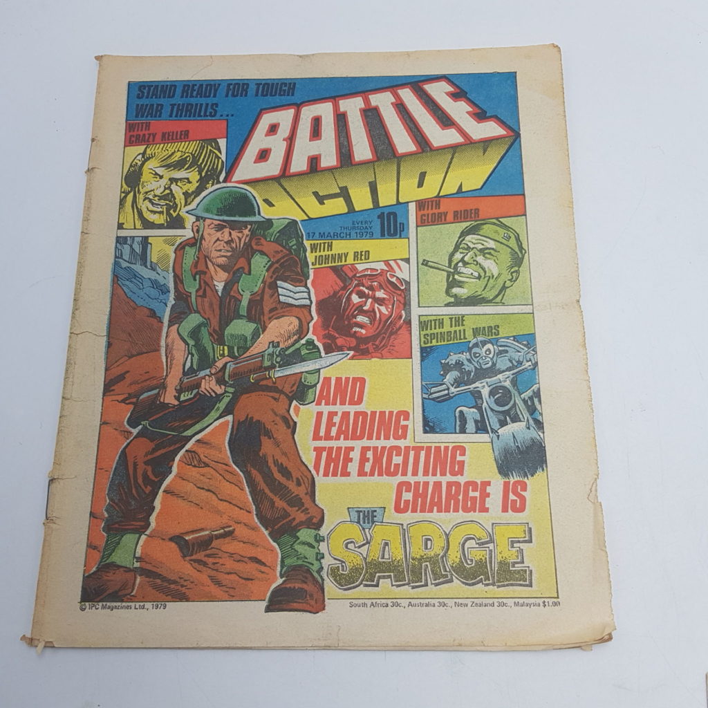 BATTLE ACTION Comic (UK) 17th March 1979 with JOHNNY RED & THE SARGE | Image 1