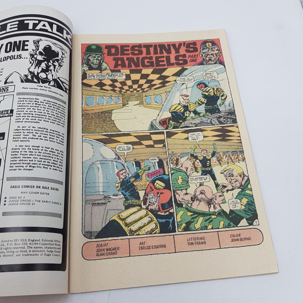 Eagle Comics Presents JUDGE DREDD Comic #31 May 1986 Destiny's Angels [G+] | Image 5