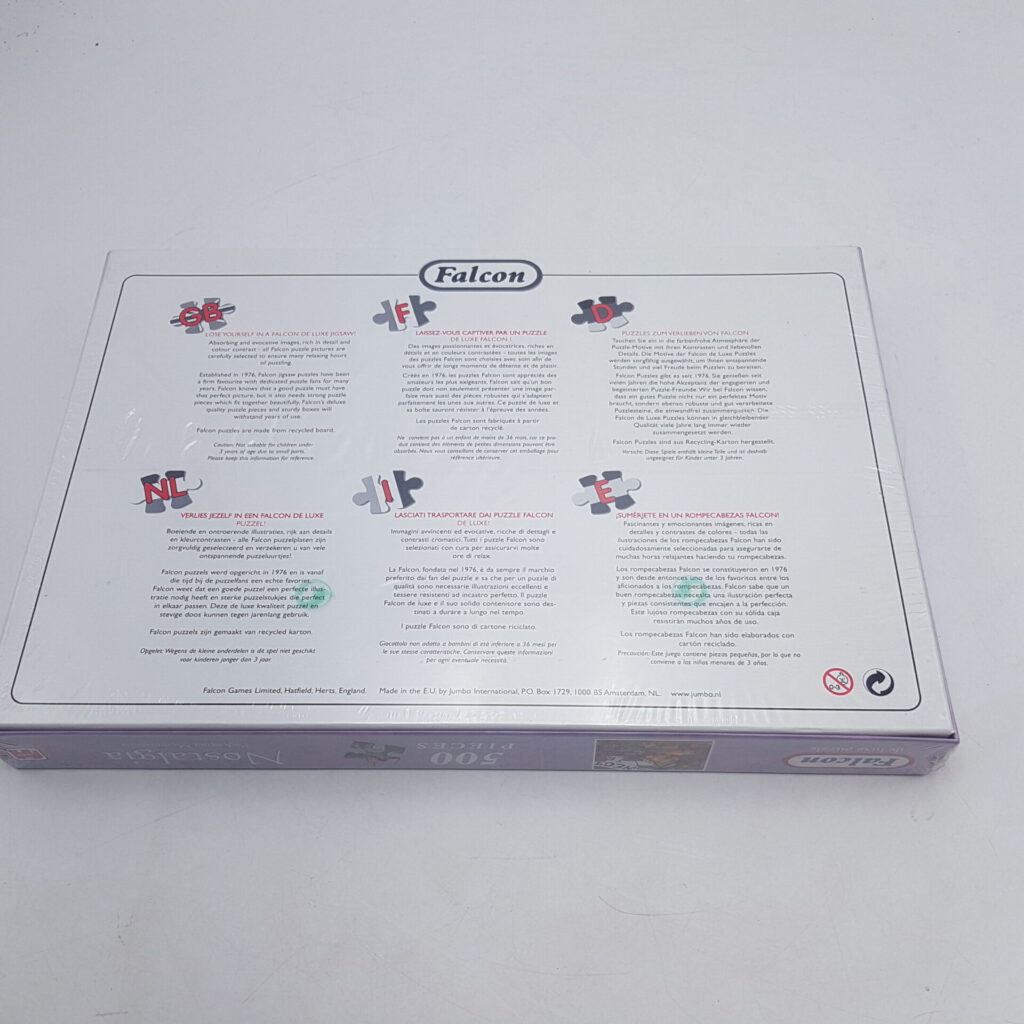 UK Falcon De Luxe 500 Piece Jigsaw Puzzle Nostalgia Packaging Memorabilia (Sealed) | Image 4