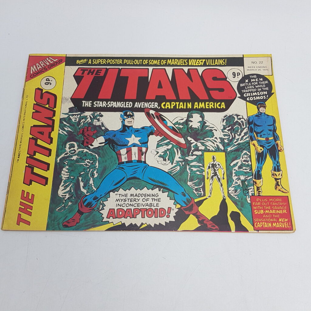 The Titans Starring Captain America #22 20/03/1976 Adaptoid [UK] Marvel | Image 1