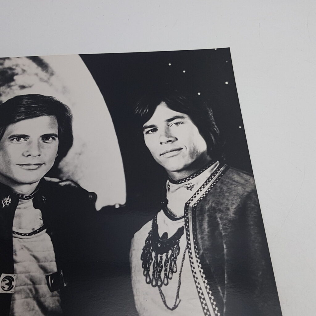 Vintage Battlestar Galactica 10x8 Glossy B&W Photograph [Starbuck & Apollo] | Image 4