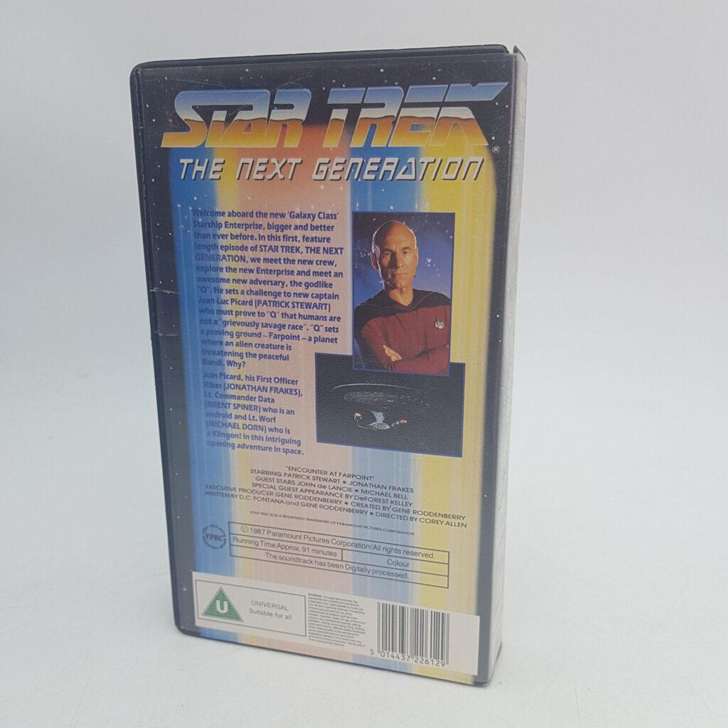 Star Trek The Next Generation VHS Video #1 Encounter at Farpoint (1987) CIC | Image 3
