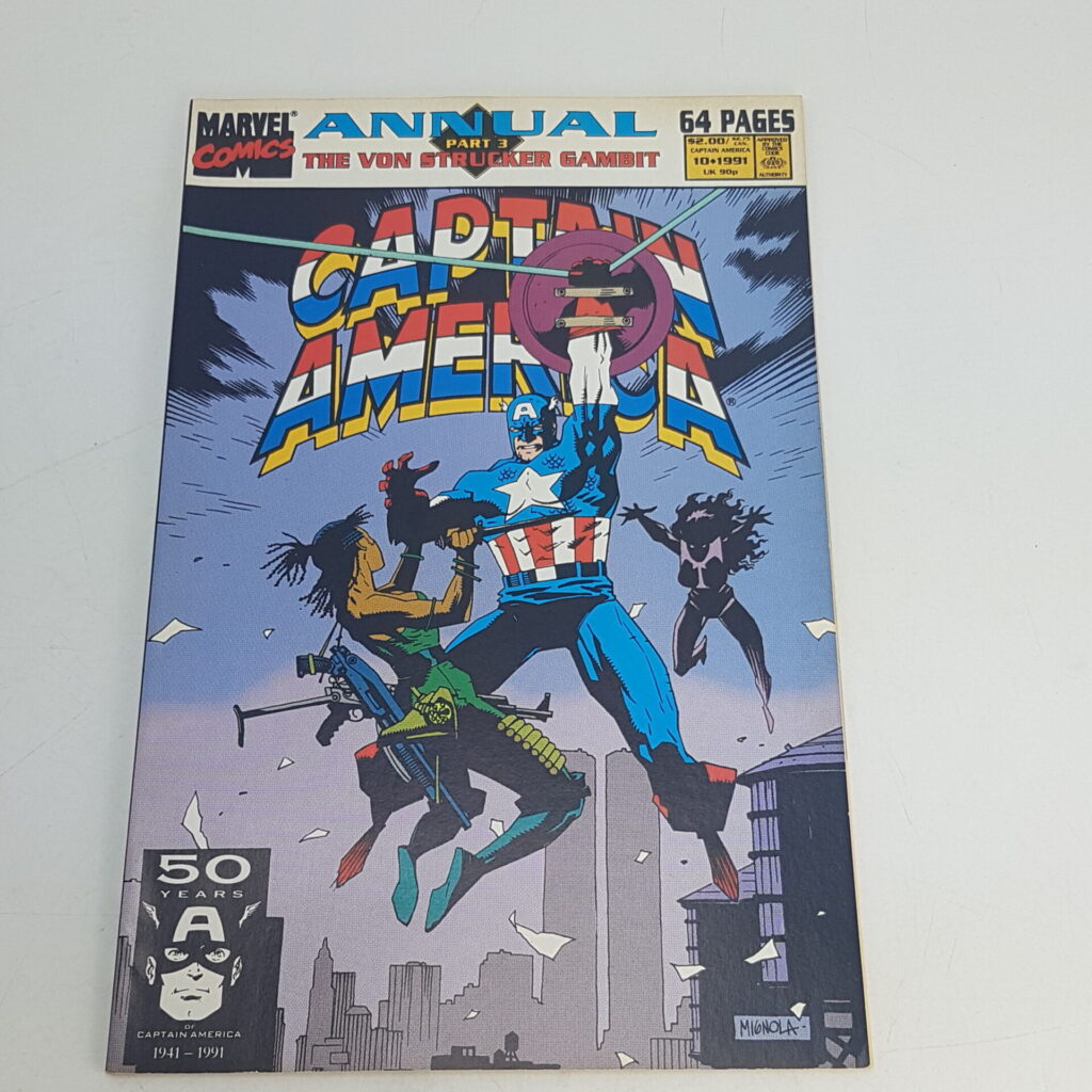 Marvel Comics CAPTAIN AMERICA Comic Annual #10 1991 USA [G+] Von Strucker Gambit | Image 1
