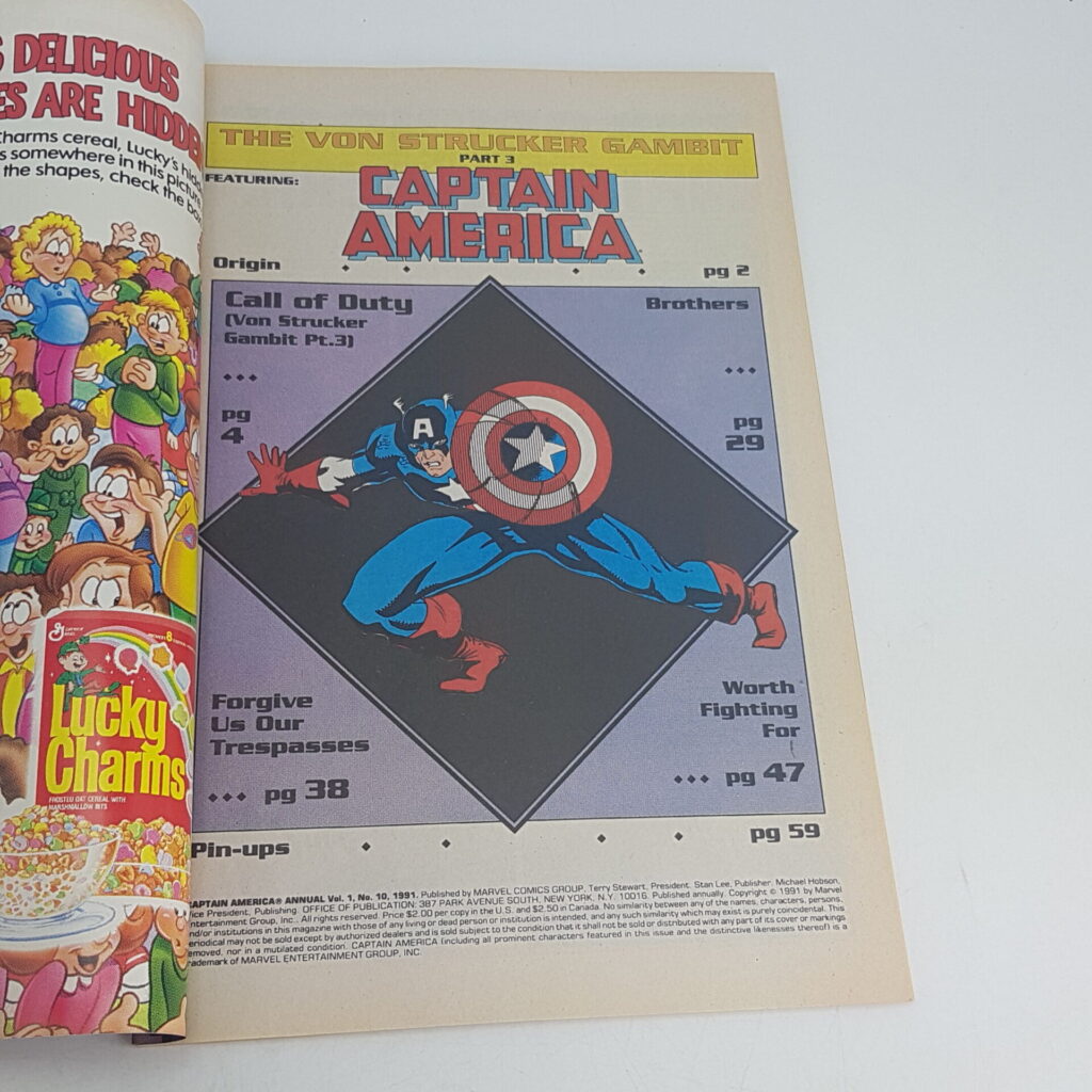 Marvel Comics CAPTAIN AMERICA Comic Annual #10 1991 USA [G+] Von Strucker Gambit | Image 7