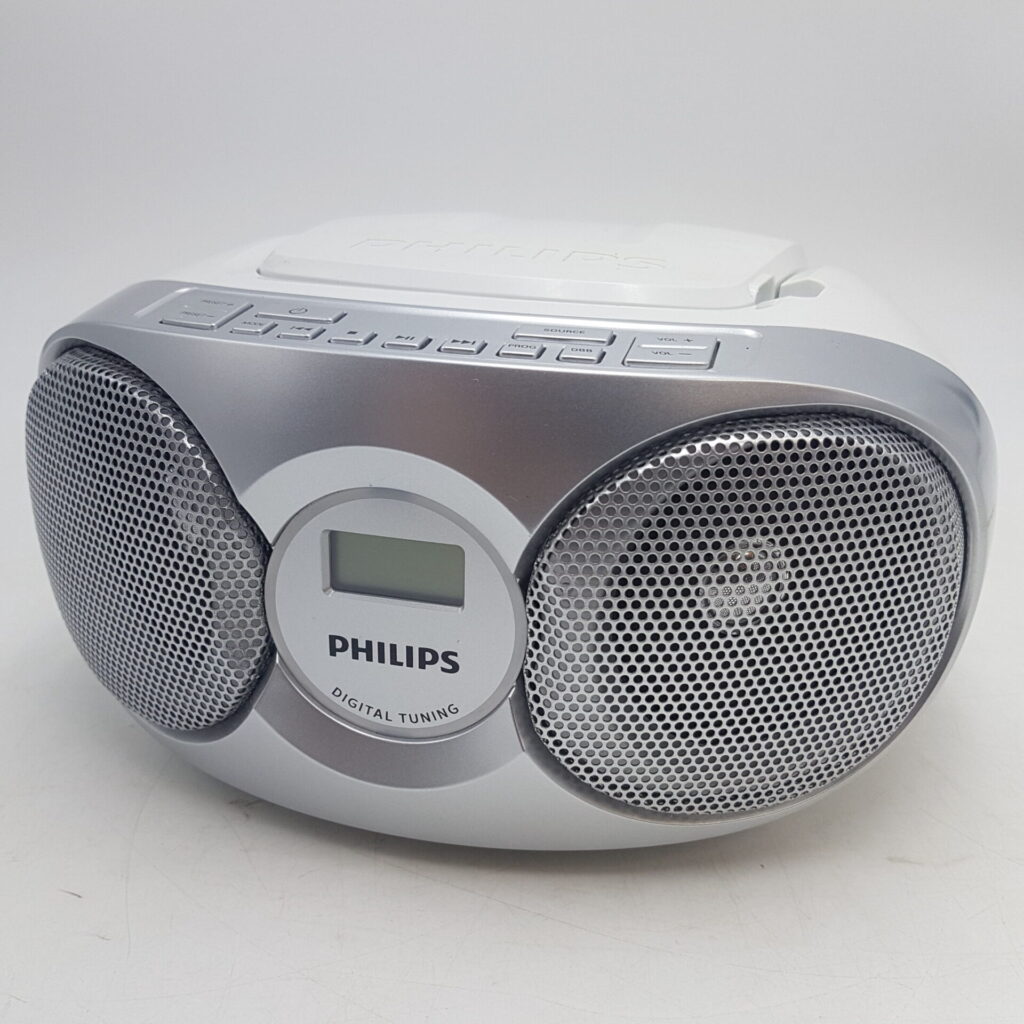 Philips AZ215S/05 Compact Portable CD Soundmachine + FM Radio [White] | Image 1