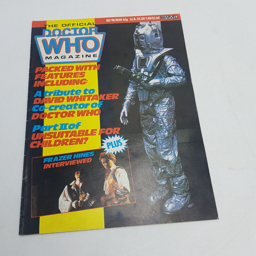 Doctor Who Monthly Magazine #98 July 1985 Frazer Hines Interview [G+] UK | Image 1