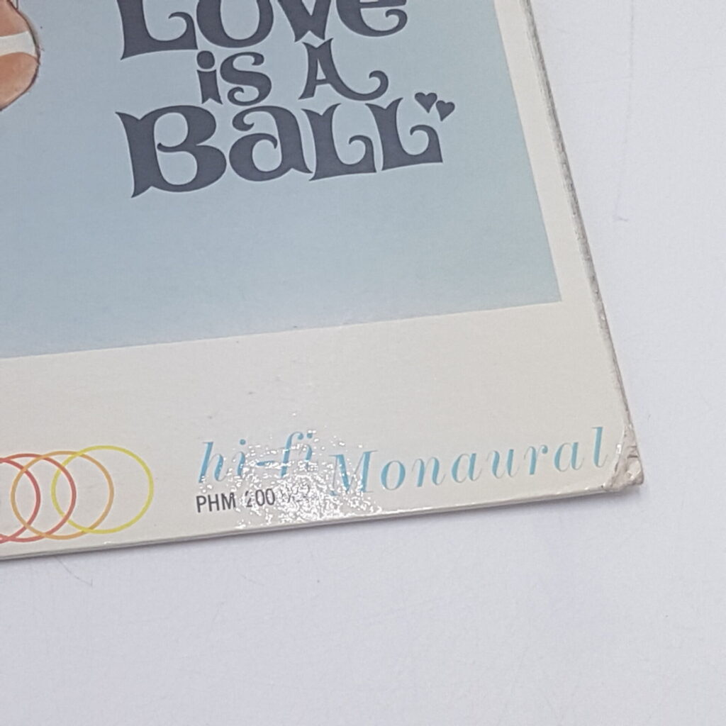 LOVE IS A BALL Original Soundtrack LP Record (1963) Philips PHM 200-082 | Image 2