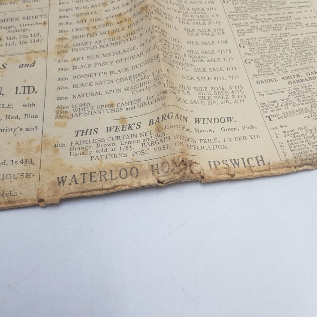 The East Anglian Daily Times Newspaper, Ipswich. May 4th, 1926 [Fair - Poor] Worn | Image 6