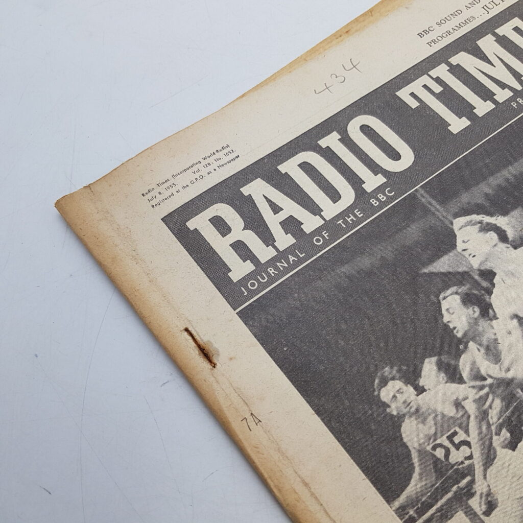 Radio Times Magazine July 8th, 1955 [G] Athletics, Royal Ascot & Soho Fair | Image 2