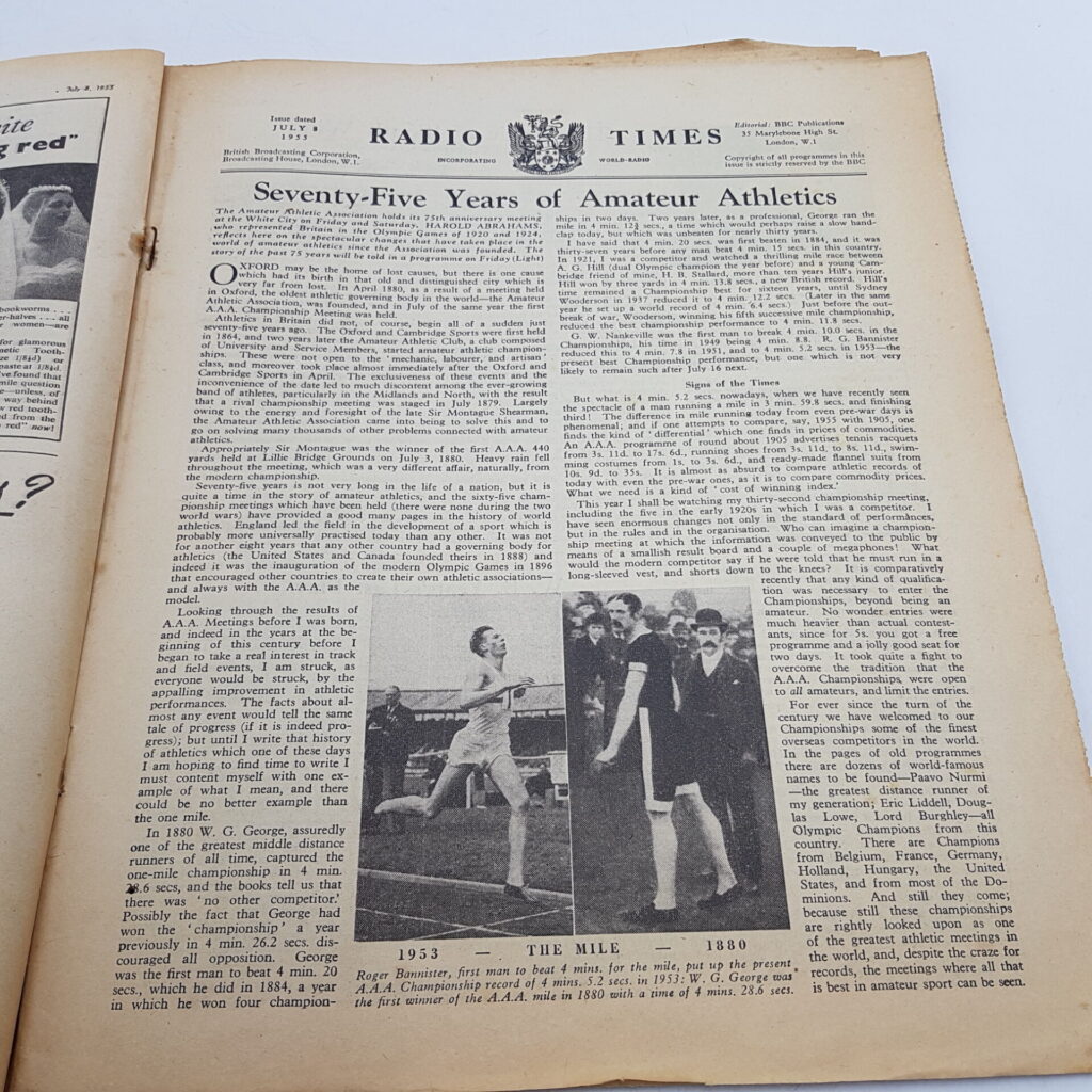 Radio Times Magazine July 8th, 1955 [G] Athletics, Royal Ascot & Soho Fair | Image 5