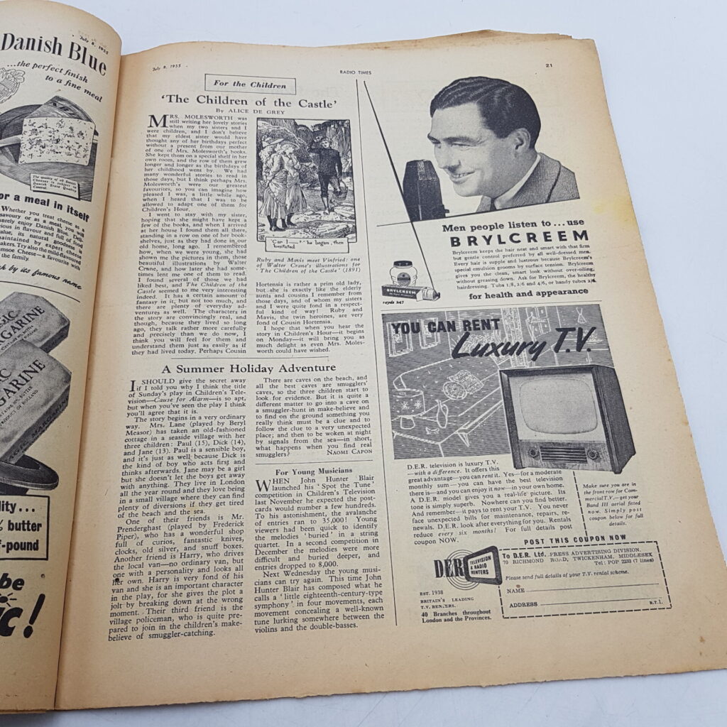 Radio Times Magazine July 8th, 1955 [G] Athletics, Royal Ascot & Soho Fair | Image 6
