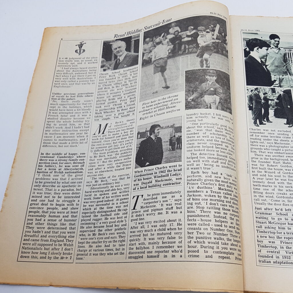 Radio Times Magazine July 25th, 1981 [G+] Royal Wedding Souvenir Issue [Lady Diana] | Image 7
