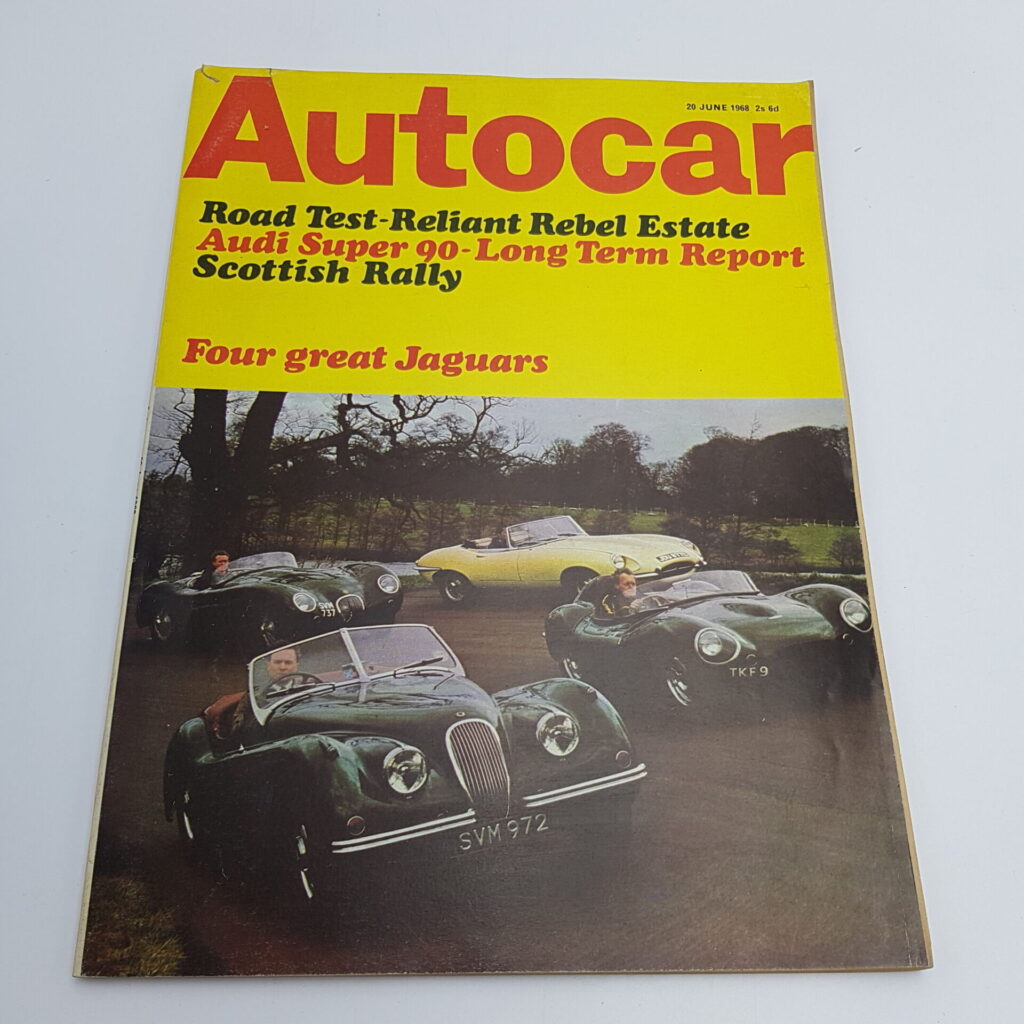 AUTOCAR Magazine June 20th 1968 [G+] Classic Jaguars Cover | Reliant Rebel Test | Image 1