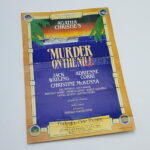 Murder On The Nile Theatre Flyer (1986) Signed by JACK WATLING [Doctor Who] Creased | Image 1