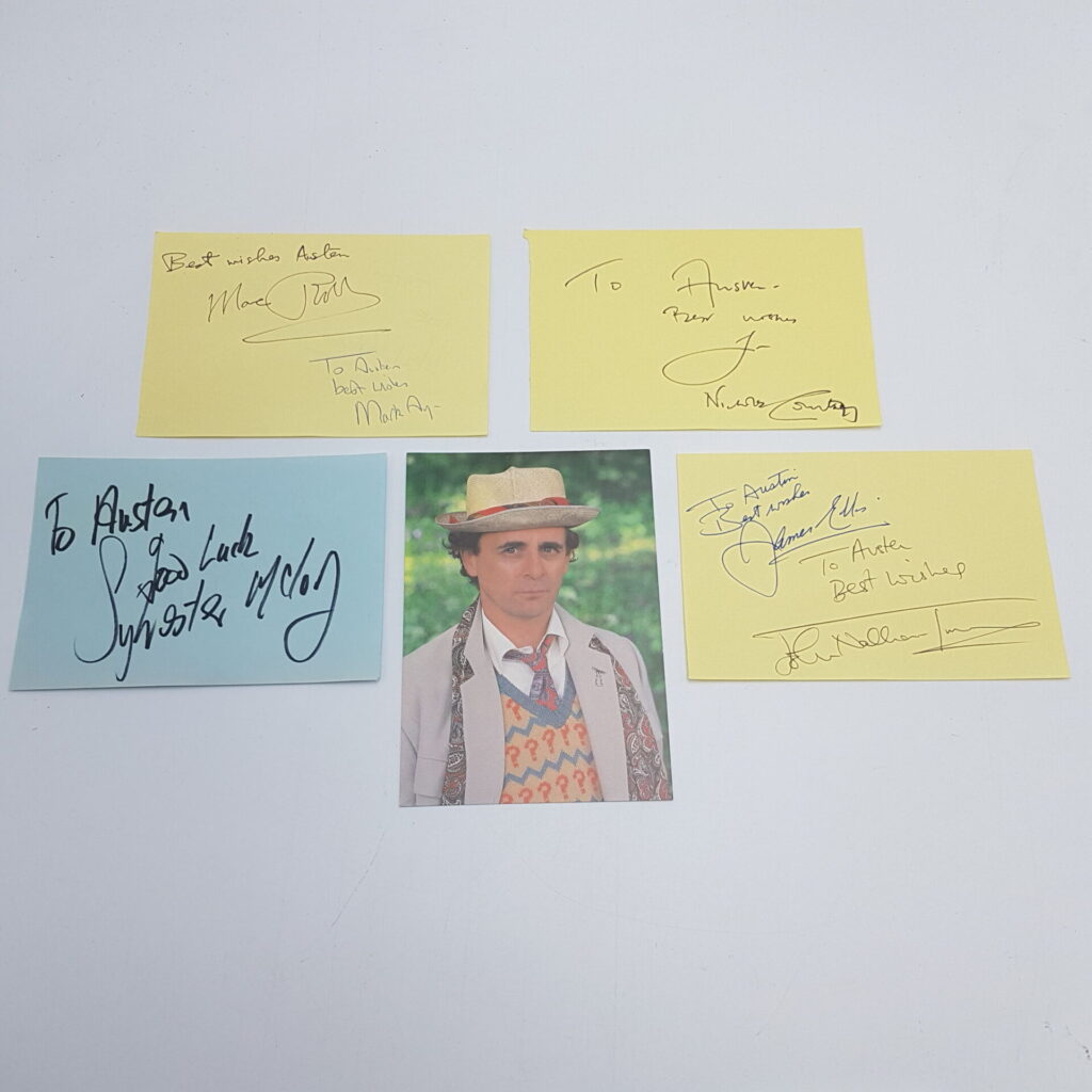 Doctor Who BATTLEFIELD Signed Sylvester McCoy Autograph Book Pages | Cast & Crew | Image 1