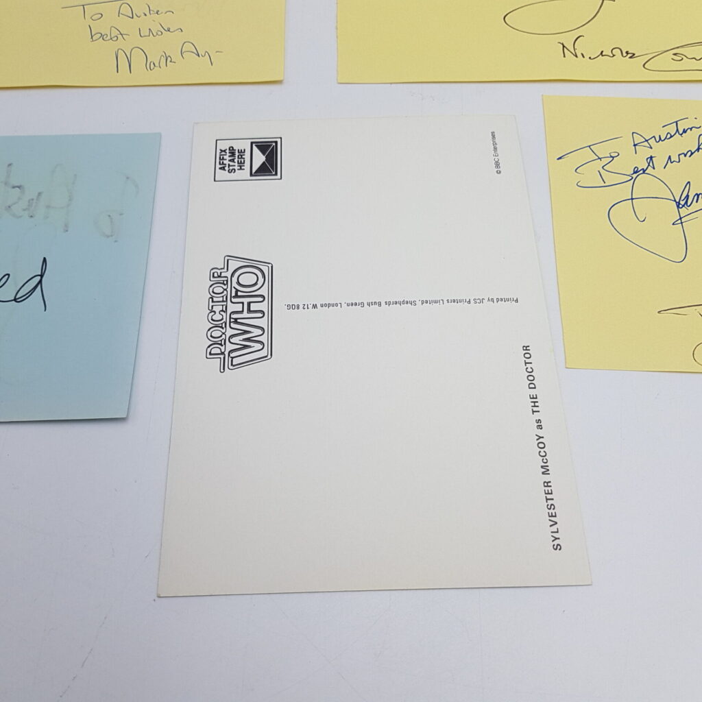 Doctor Who BATTLEFIELD Signed Sylvester McCoy Autograph Book Pages | Cast & Crew | Image 6