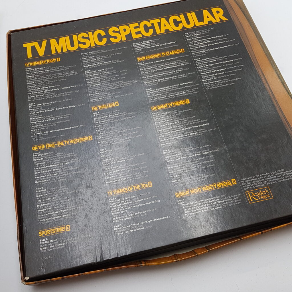 TV MUSIC SPECTACULAR (1978) Reader's Digest 8 LP Collection [Vintage Television Themes] | Image 9