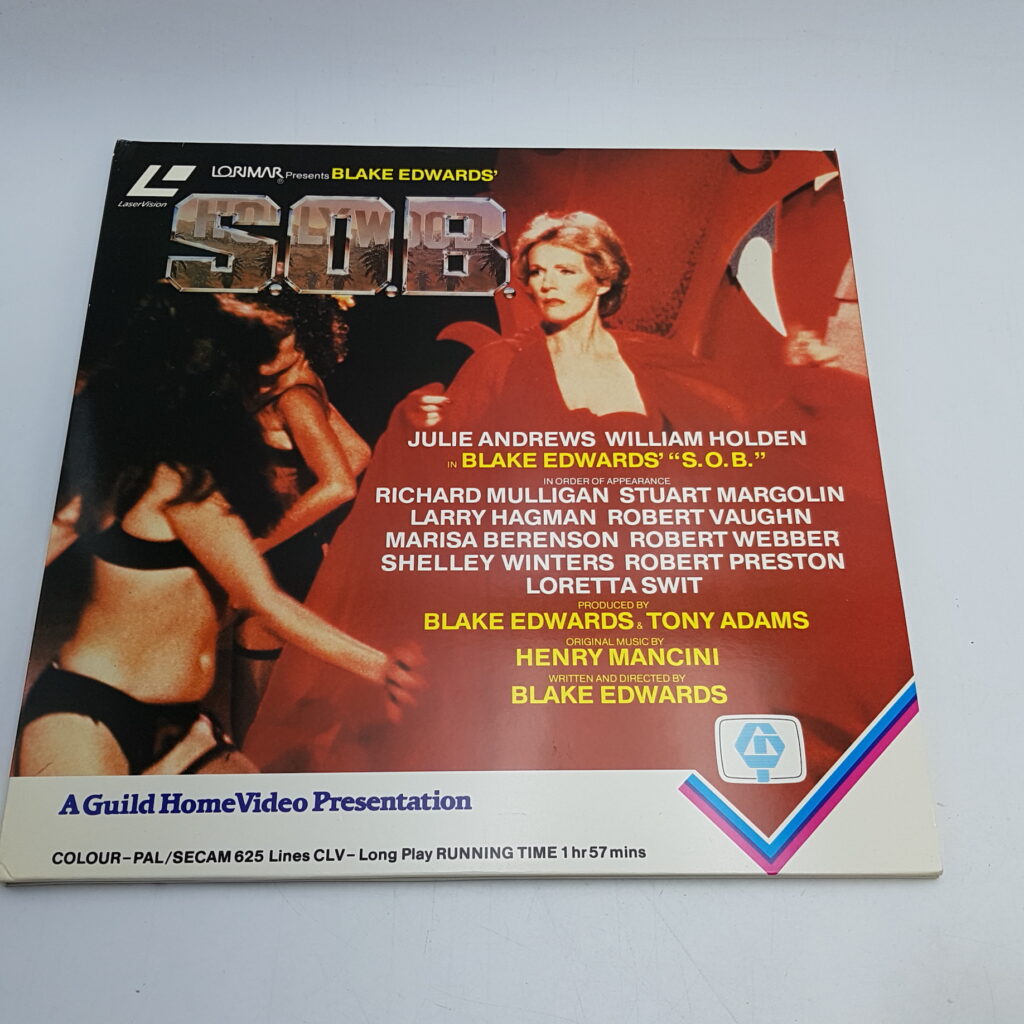 Blake Edwards' S.O.B. (1983) Double Laserdisc [VG+] Pre-Certificate | Guild Home Video | Image 1