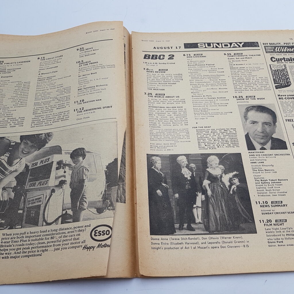 BBC RADIO TIMES Magazine August 14th 1969 [1x Missing Page] Christ Recrucified | Image 4