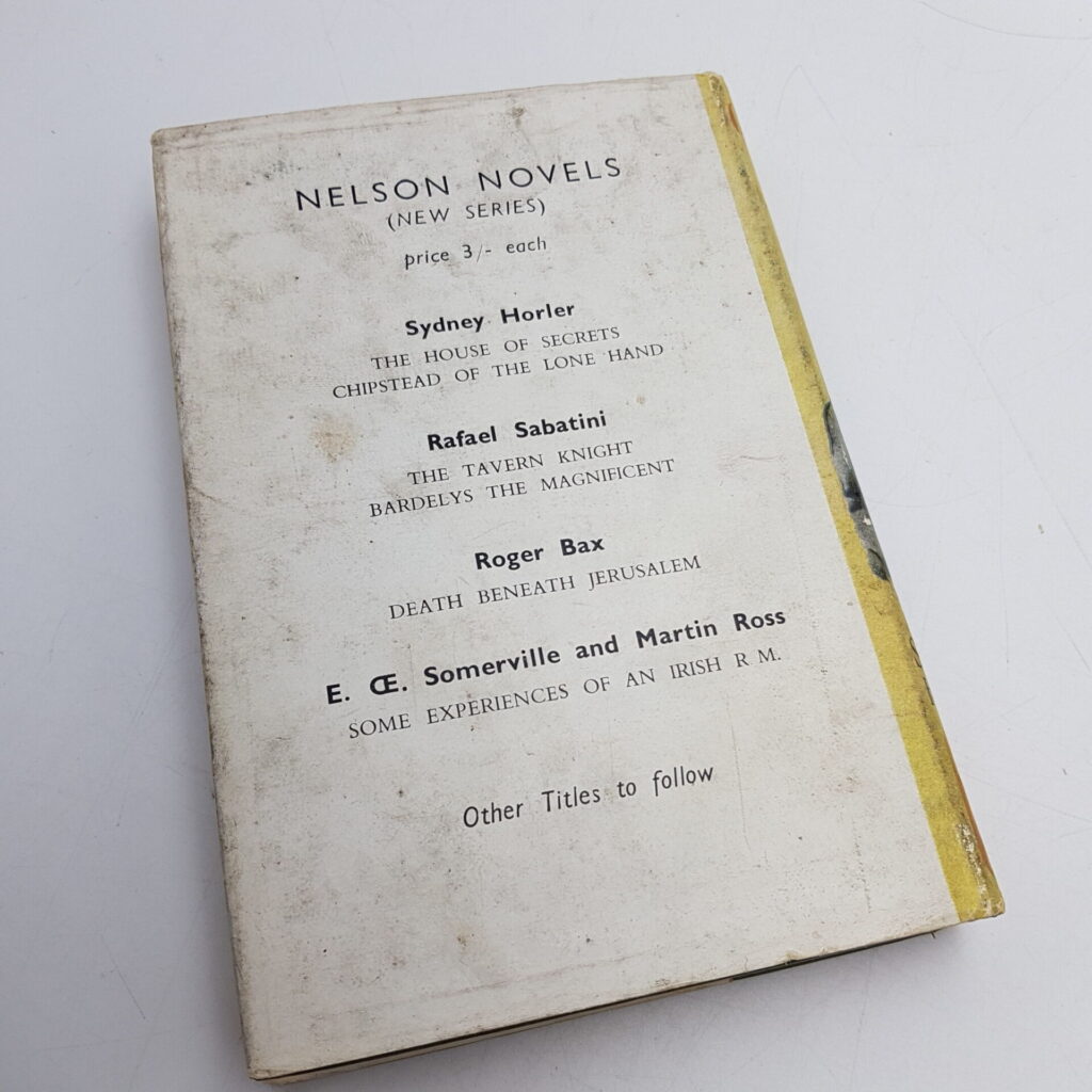 Chipstead of the Lone Hand by Sydney Horler (1947) Nelson Novels Hardback [G+] | Image 3