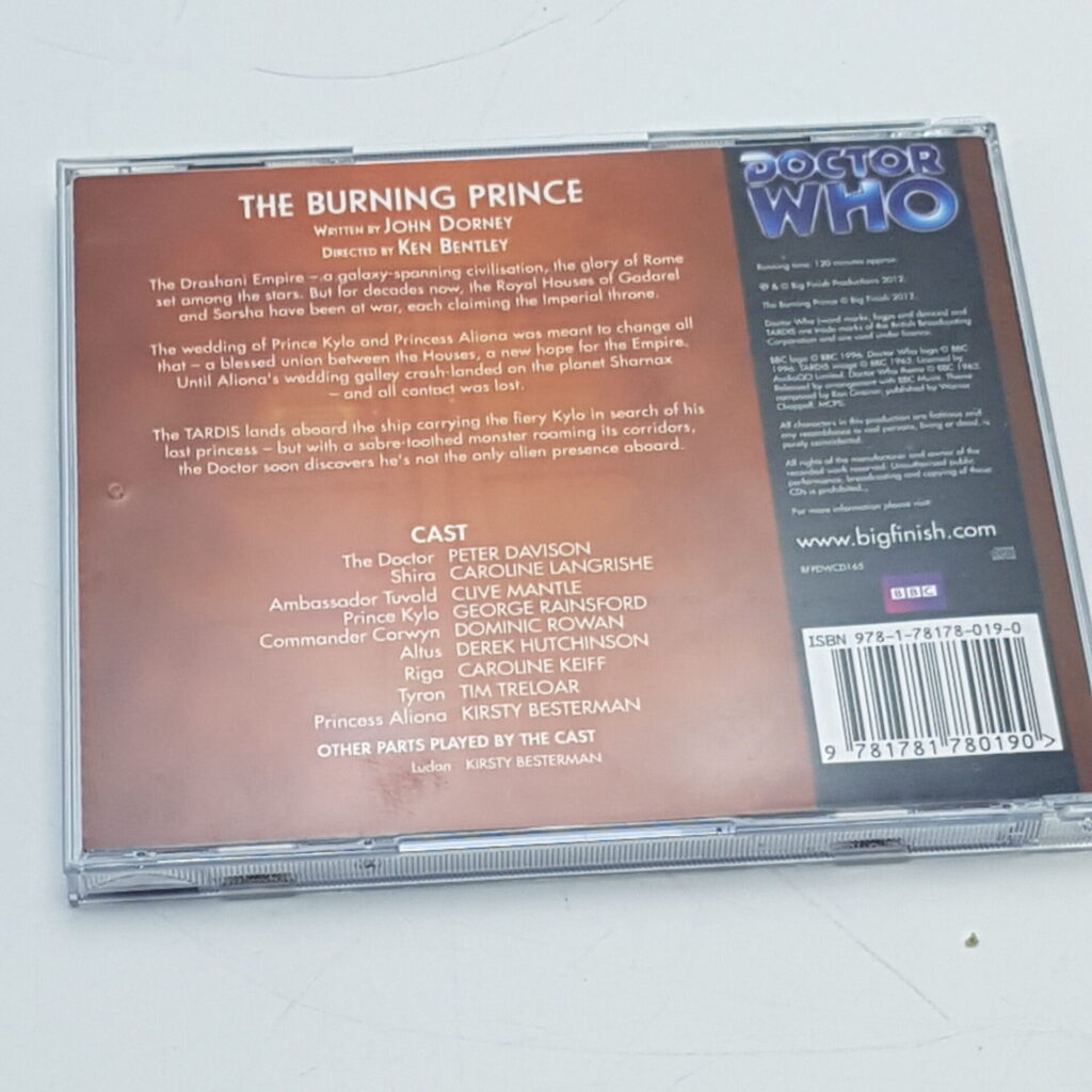 Doctor Who: The Burning Prince (2012) BBC Big Finish #165 CD Full Cast Audiobook | Image 3