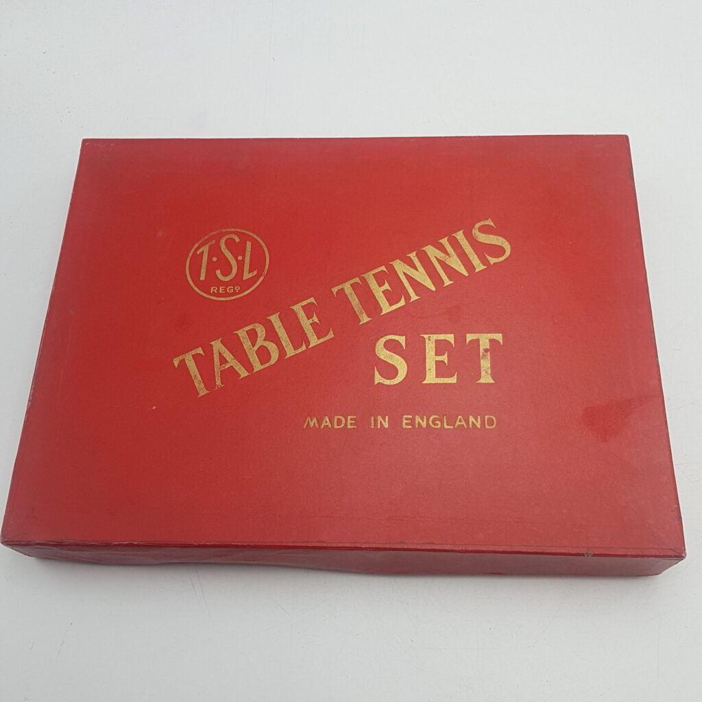 Vintage 1960's Boxed TSL Table Tennis Set: Paddles & Nets [G+] Ping Pong | Image 1