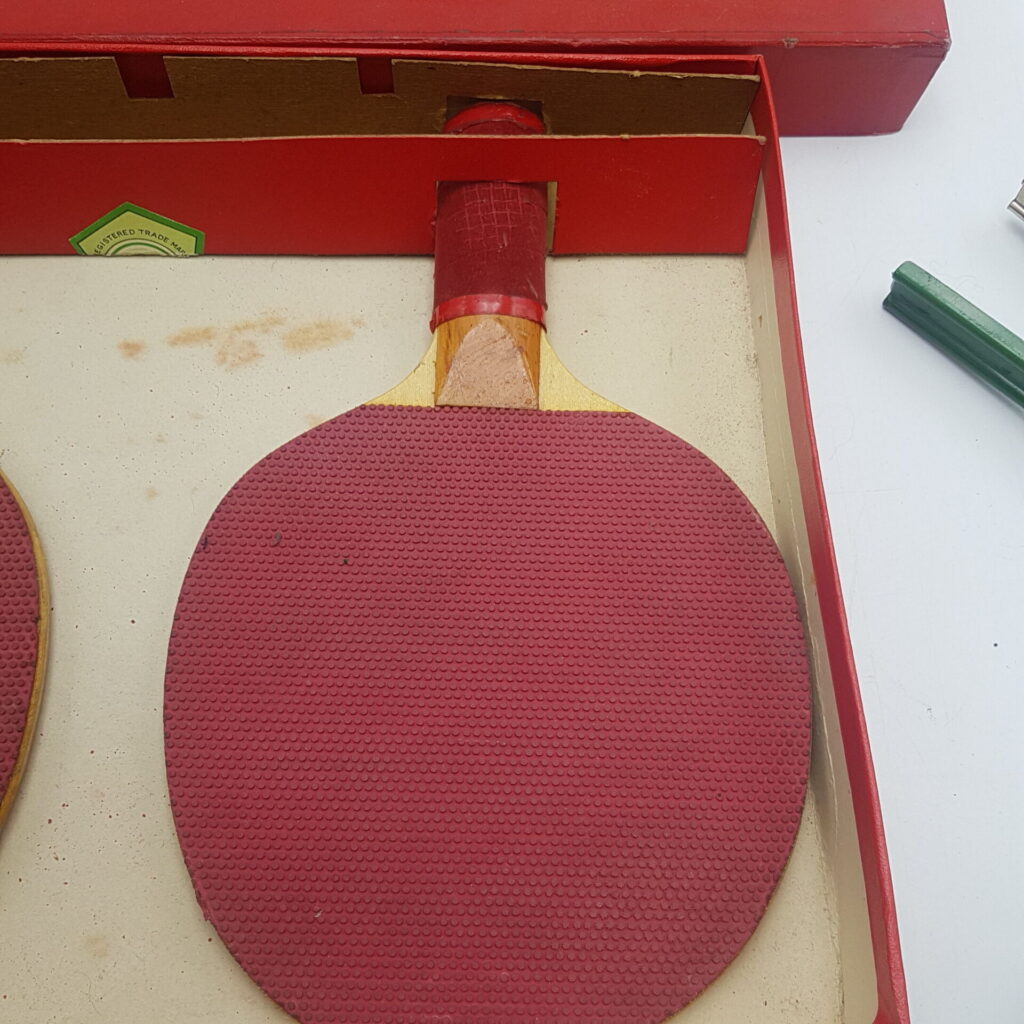 Vintage 1960's Boxed TSL Table Tennis Set: Paddles & Nets [G+] Ping Pong | Image 4