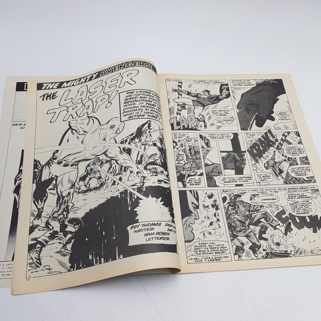 The Avengers Comic #37 June 1st, 1974. UK Marvel [VG+] Master of Kung Fu | Image 5