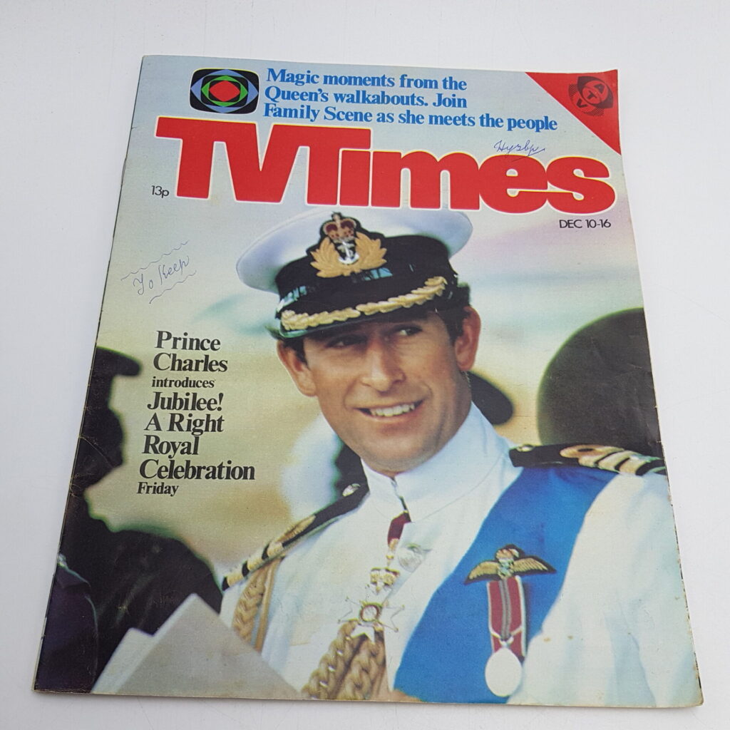 TV Times Magazine Dec. 8th, 1977 [G+] Prince Charles | Jubilee! Royal Celebrations | Image 1