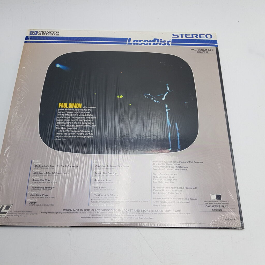 Paul Simon Concert, Philadelphia 1980: Laserdisc [VG+] Pioneer Artists (1981) | Image 2