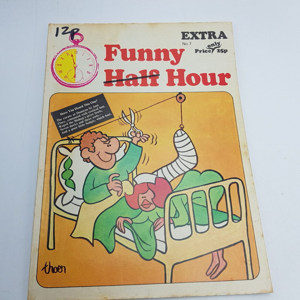 Vintage 1970's EXTRA FUNNY HALF HOUR Extra Comic Book #7 (1973/5) Cartoon Humour [G] | Image 1