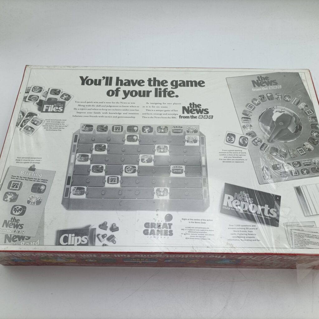 Vintage 'News from the BBC' Family Strategy Game (1987) Great Games [Factory Sealed] | Image 5