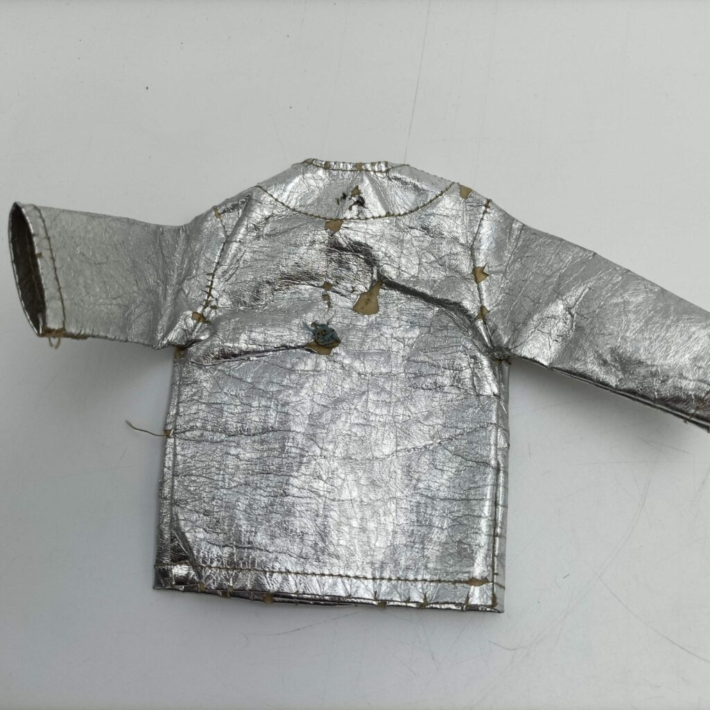 Vintage 1960's Original Palitoy Action Man: Crash Crew Silver Foil Jacket [P] Restoration | Image 2