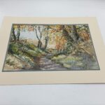 Original Watercolour Painting by John Michael Webster | Autumn Woodland Walk [G+] 48x 30cm | Image 2